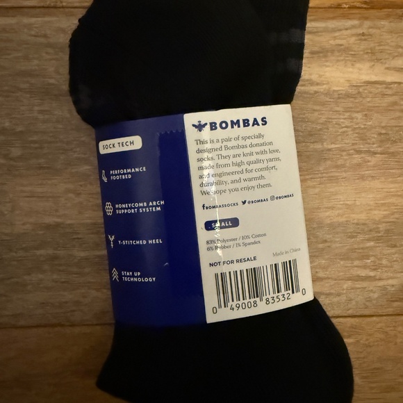 Brand New Half Calf Bombas Socks- Women Size Sm - Picture 4 of 5